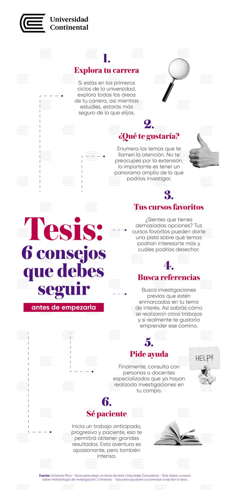 6 Consejos Que Debes Seguir Antes De Empezar Tu Tesis (Infografía)